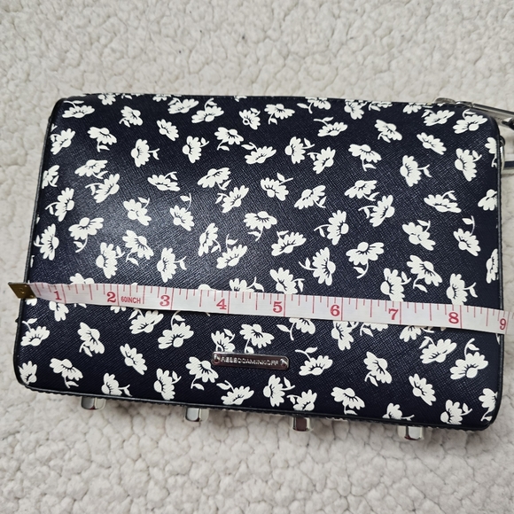 NWOT Rebecca Minkoff Avery Crossbody Bag/Clutch Saffiano Leather Floral Print - Picture 11 of 13